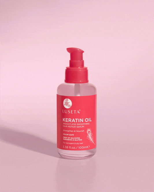 Keratin Oil Hair Repair Serum - 3.4oz - by Luseta Beauty |ProCare Outlet|