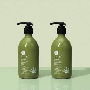 Castor & Hemp Oil Bundle - 1 x 16.9oz Shampoo & Conditioner Set - ProCare Outlet by Luseta Beauty