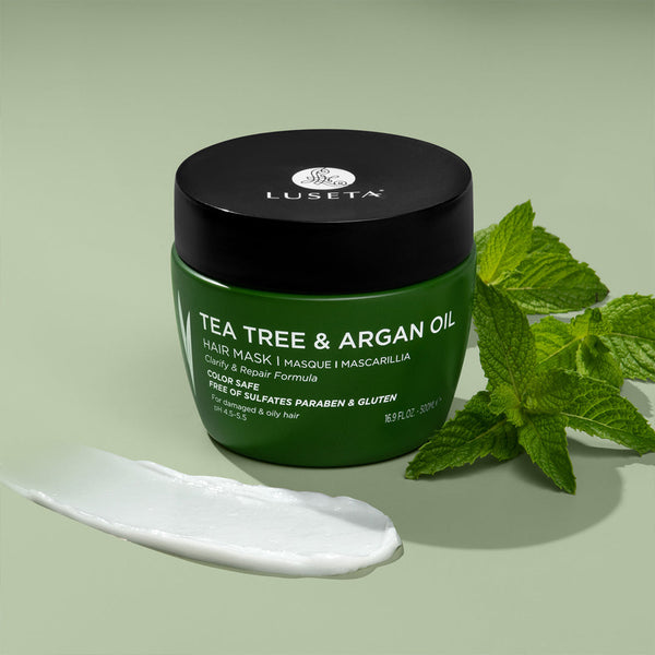 Luseta Beauty Tea Tree & Argan Oil Mascarilla capilar – Alivio del cuero cabelludo 500ml