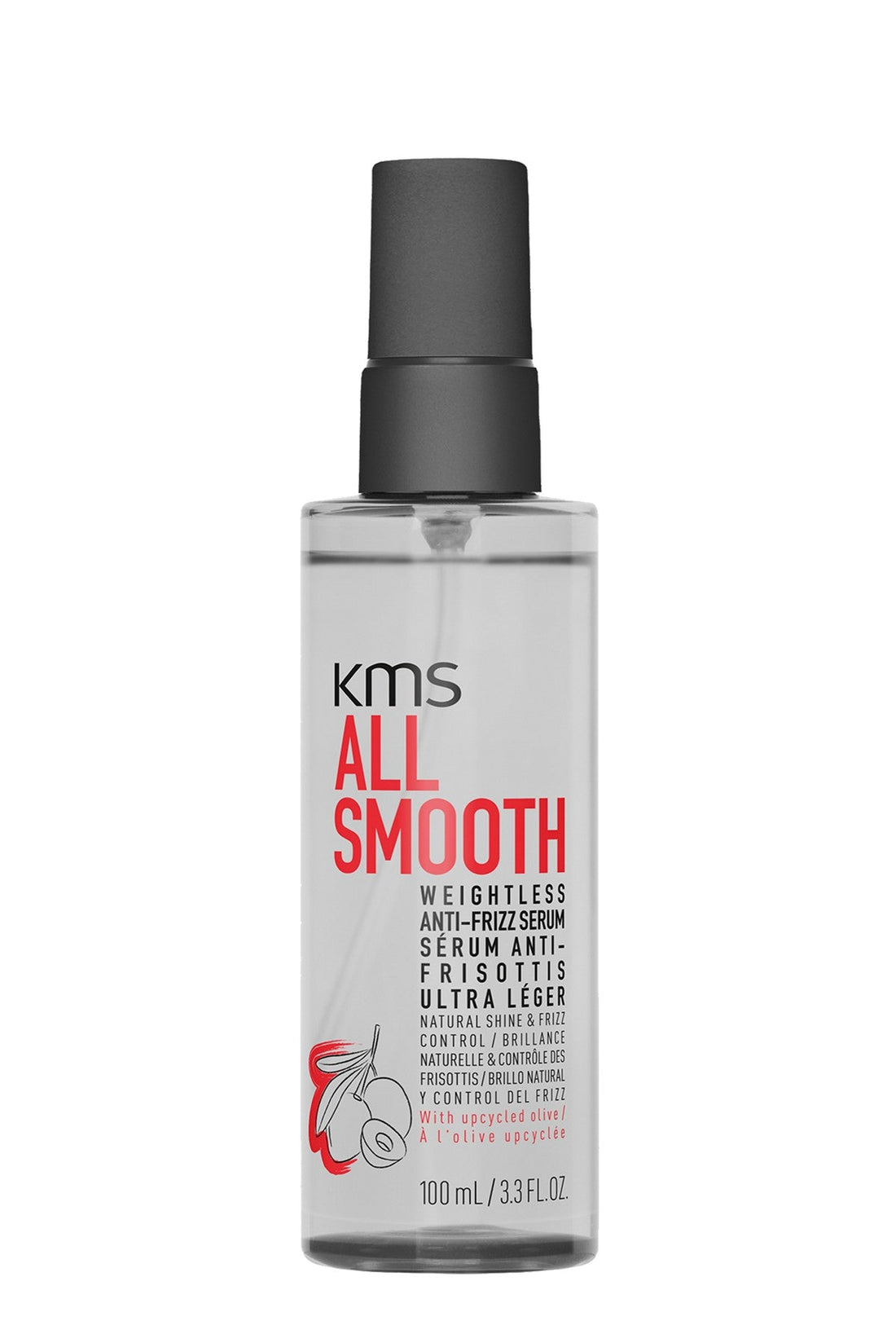 KMS AllSmooth Weightless Anti-Frizz Serum 100 ml bottle
