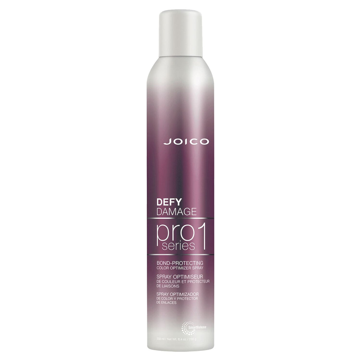 Joico Defy Damage ProSeries 1 Bond Protector Spray — salon back-bar aerosol can, front label, plain white background