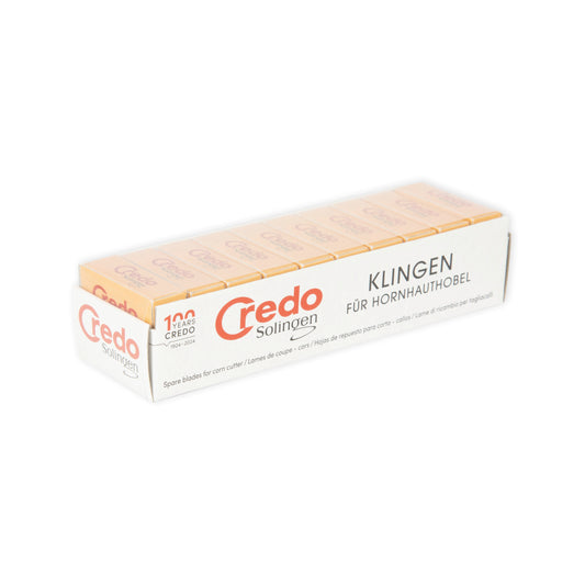 Credo Original replacement callus blades – 100 blades (10 × 10), manufacturer model 002513