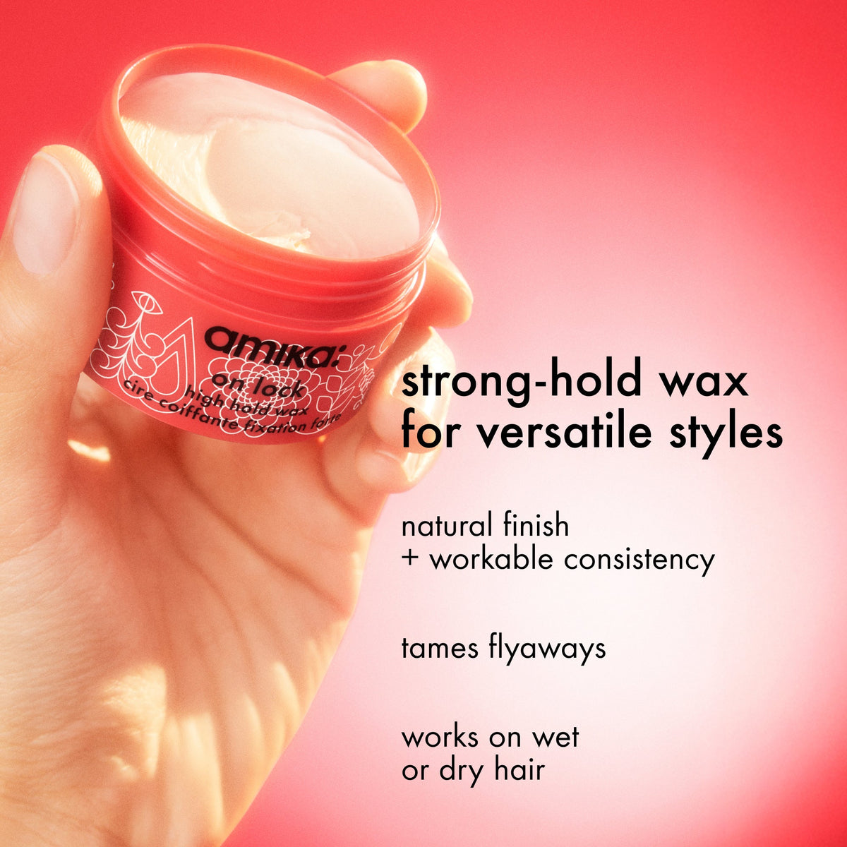 Amika On Lock High Hold Wax – Workable High Hold 50 ml