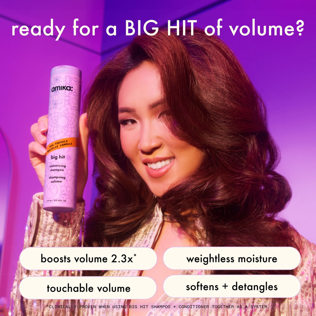 Amika Big Hit Volumizing Conditioner – All-Day Volume