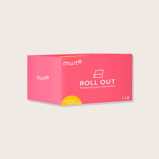 Rouleau papier aluminium gaufré épais 1lb