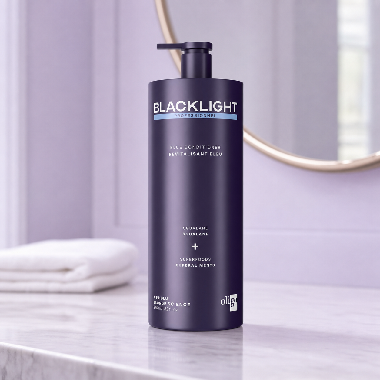 OLG-BLK-055 approved supplemental 2 — Oligo Professionnel Blacklight Blue Conditioner 946 ml
