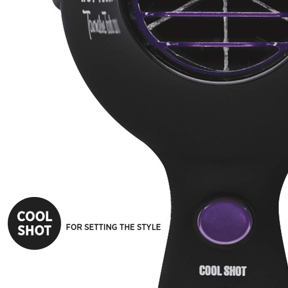Cool shot button on the Hot Tools Tourmaline Tools 2000 turbo ionic dryer