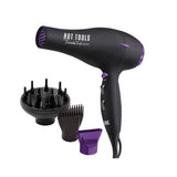Hot Tools Tourmaline Tools 2000 Turbo Ionic Dryer 1875 W with finger diffuser, styling pik and concentrator attachments