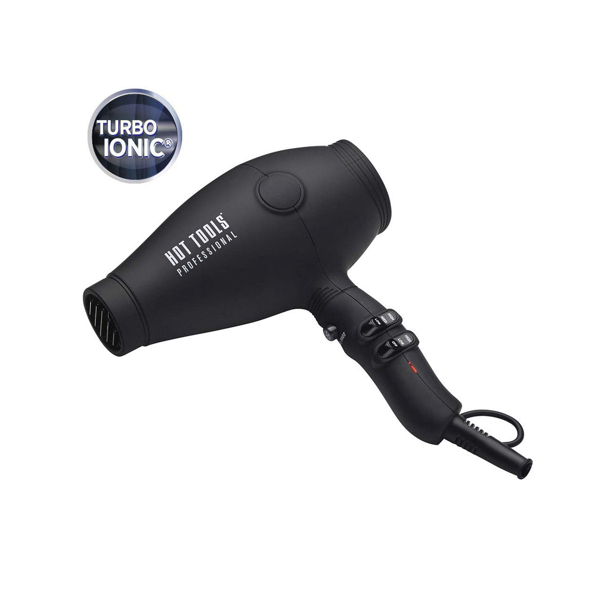 Hot Tools 2100 turbo ionic dryer — 8 ft professional tangle-resistant cord