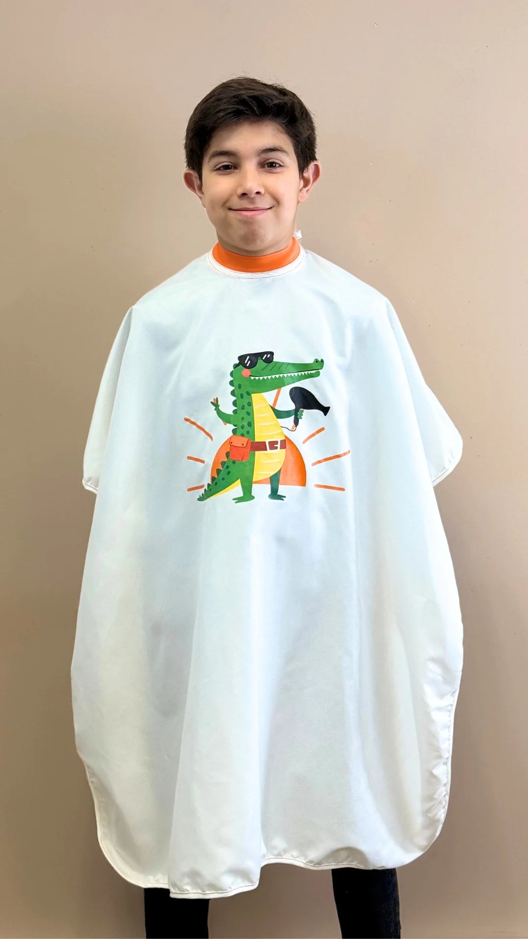 Flean'Up Kids' Poncho worn by a child
