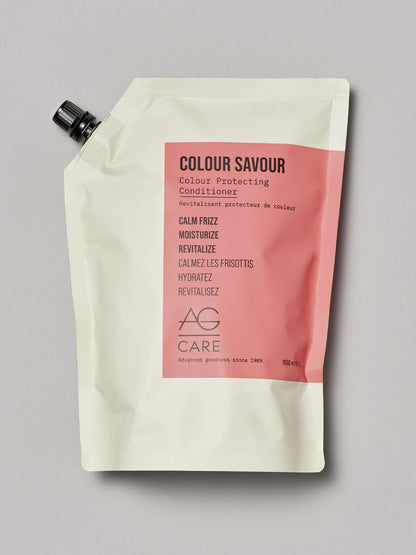 AG Care Colour Savour — Colour Protecting Conditioner 1 L refill pouch, front label