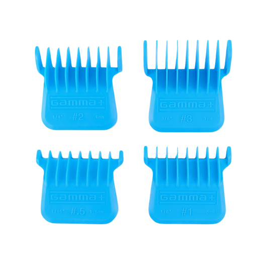 Gamma+ Professional Wide Magnetic Trimmer Blade Guards - Blue – Professional