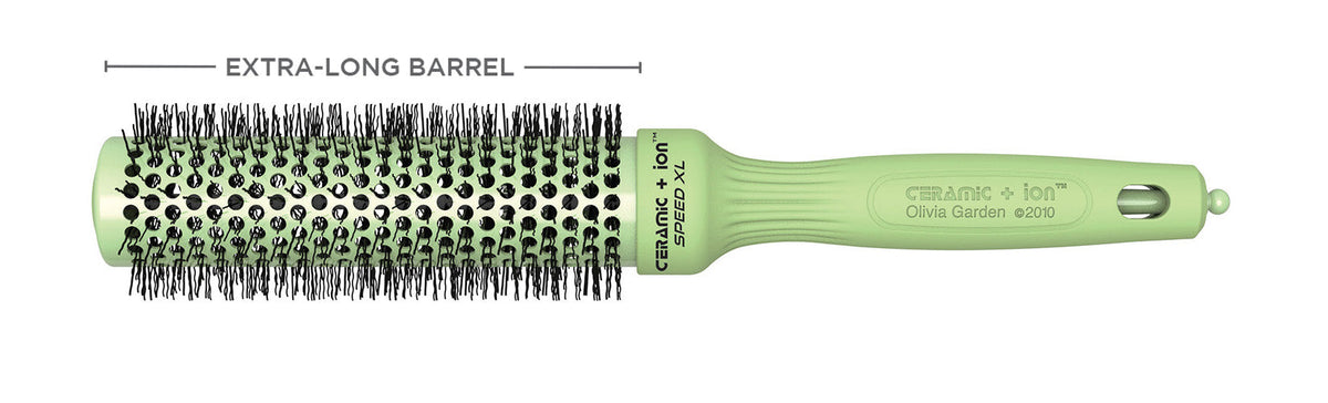 Olivia Garden Ceramic + Ion Speed XL Blossom Brush — product on a plain white background