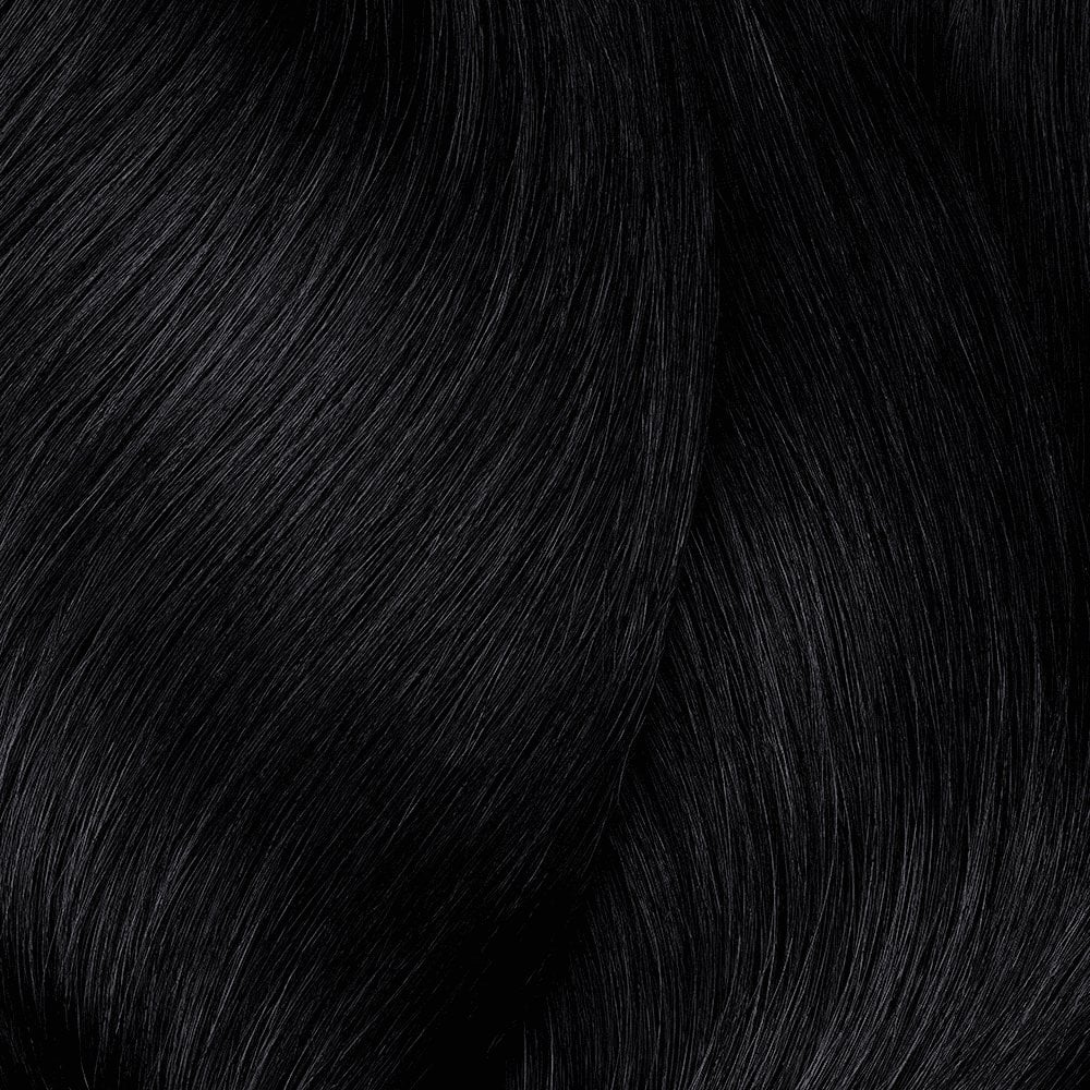L'Oréal Professionnel Majirel Permanent Colour Crème shade 2.10 Darkest Brown — hair colour swatch