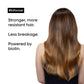 L'Oréal Professionnel Inforcer Conditioner — brand benefit card: stronger, more resistant hair, less breakage, powered by biotin