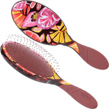 Wetbrush Pro Detangler Tropical Oasis — Burgundy Paradise Pro Detangler, front and bristle side