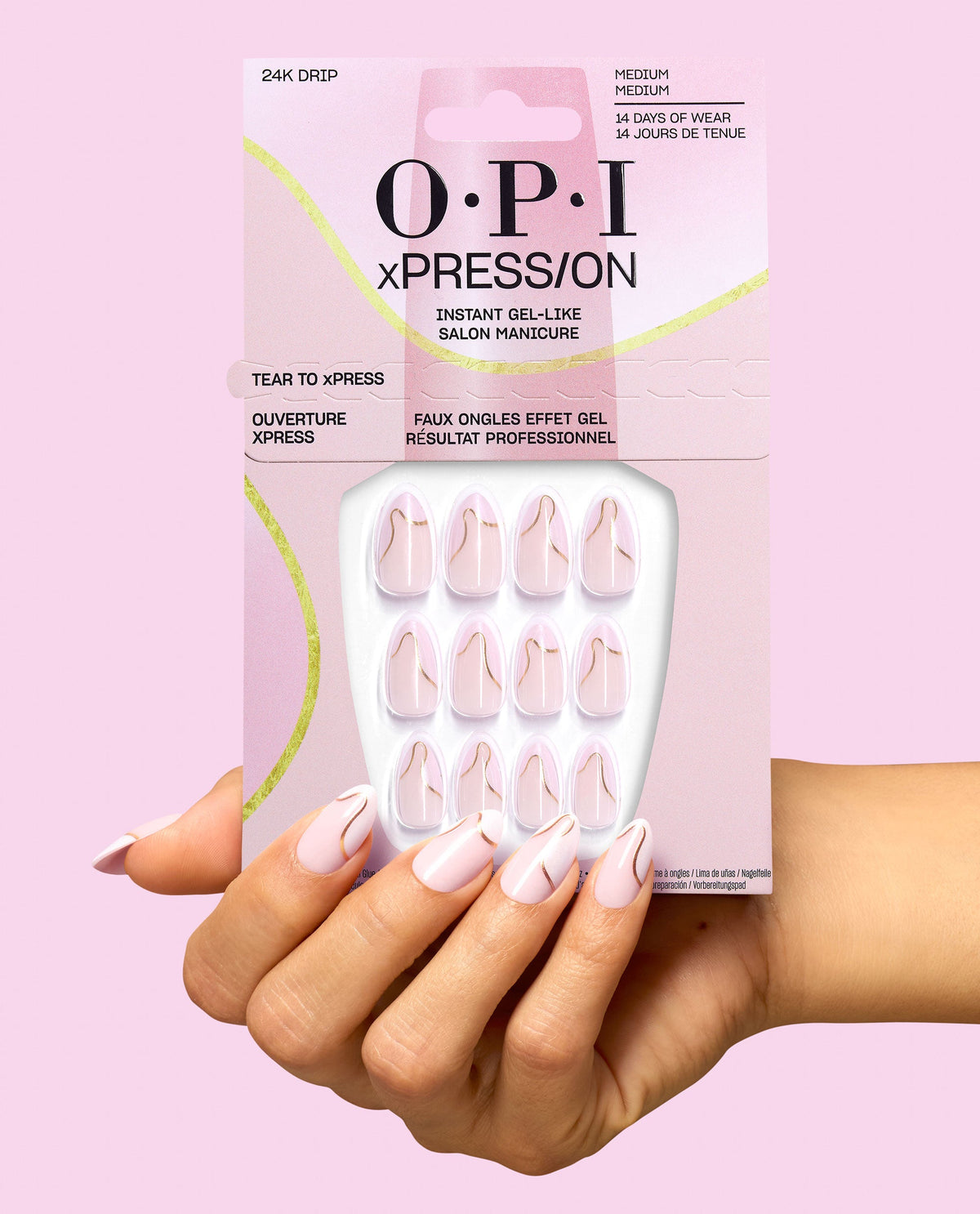 OPI xPRESS/ON — 24K Drip, official OPI product image