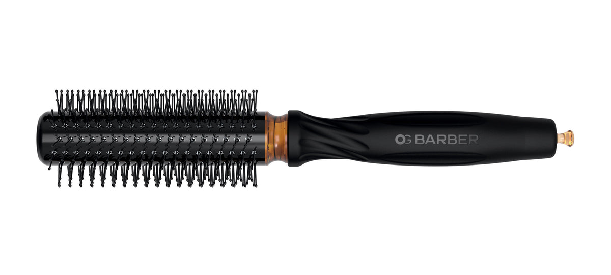 Olivia Garden OG Barber Round Brush — 25 mm (1"), plain white background