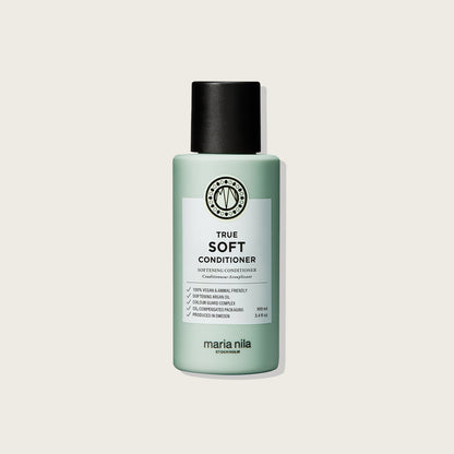 Maria Nila True Soft Conditioner — 100ml bottle, front label, plain background