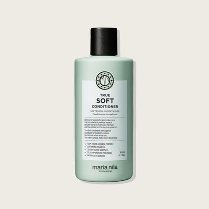 Maria Nila True Soft Conditioner — 300ml bottle, front label, plain background