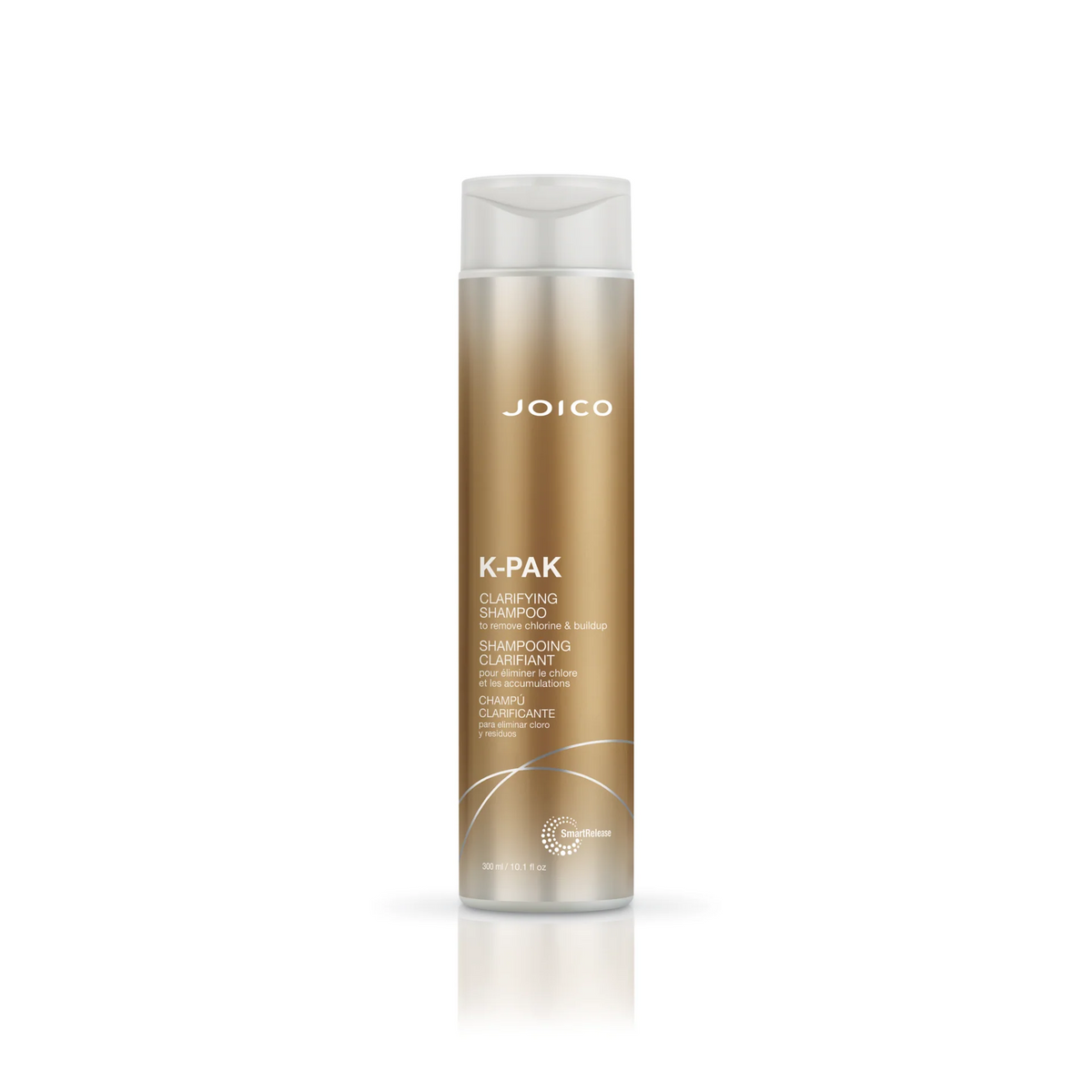Joico K-PAK Clarifying Shampoo — 300 ml bottle, front label, plain white background