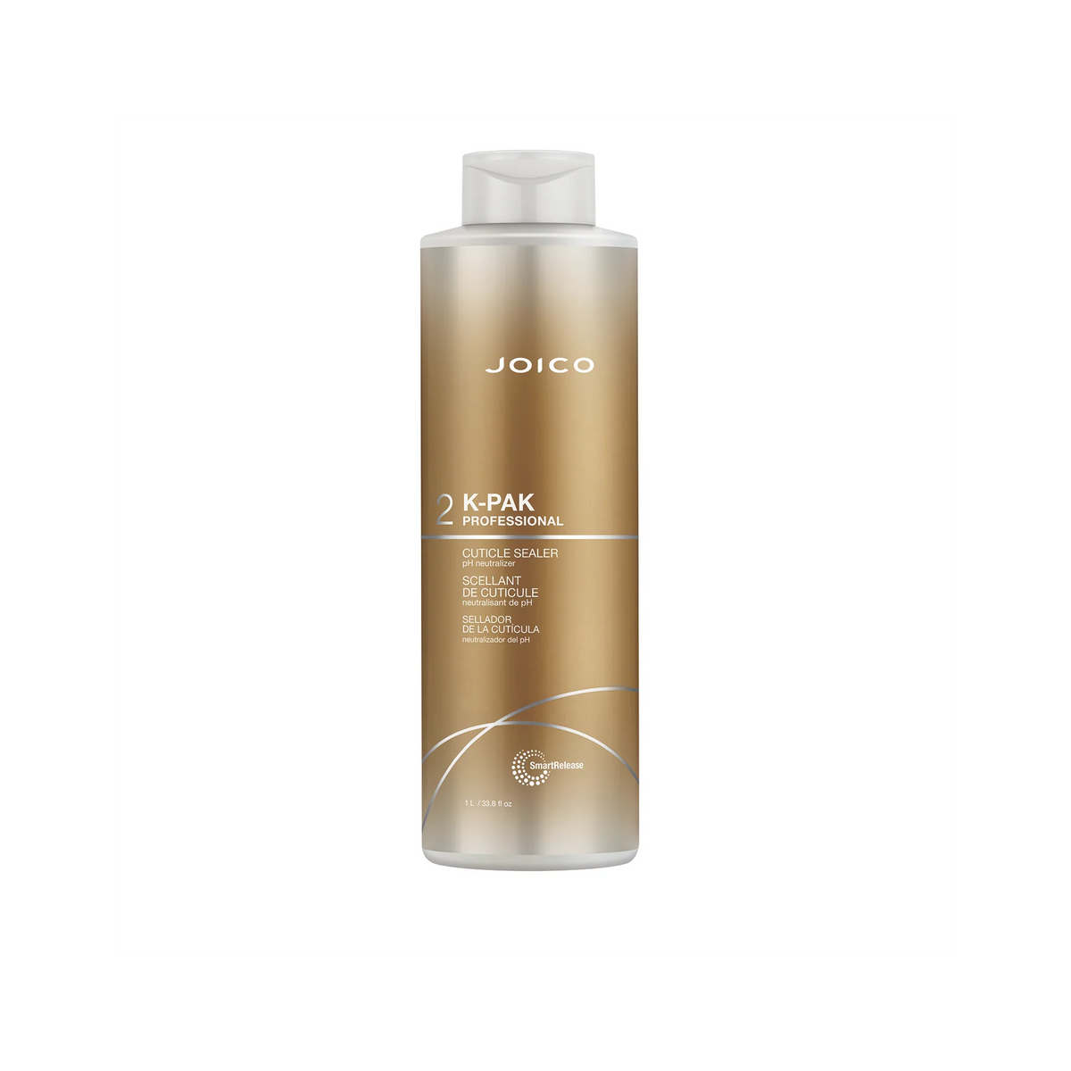 Joico K-PAK Cuticle Sealer — 1 L gold professional bottle, front label, plain white background