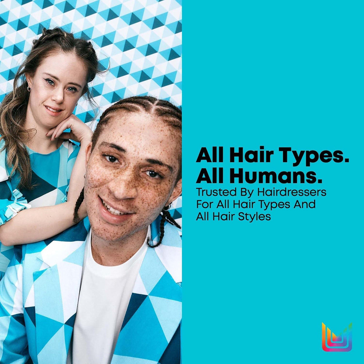 Matrix Setter Mousse — All Hair Types, All Humans campaign panel