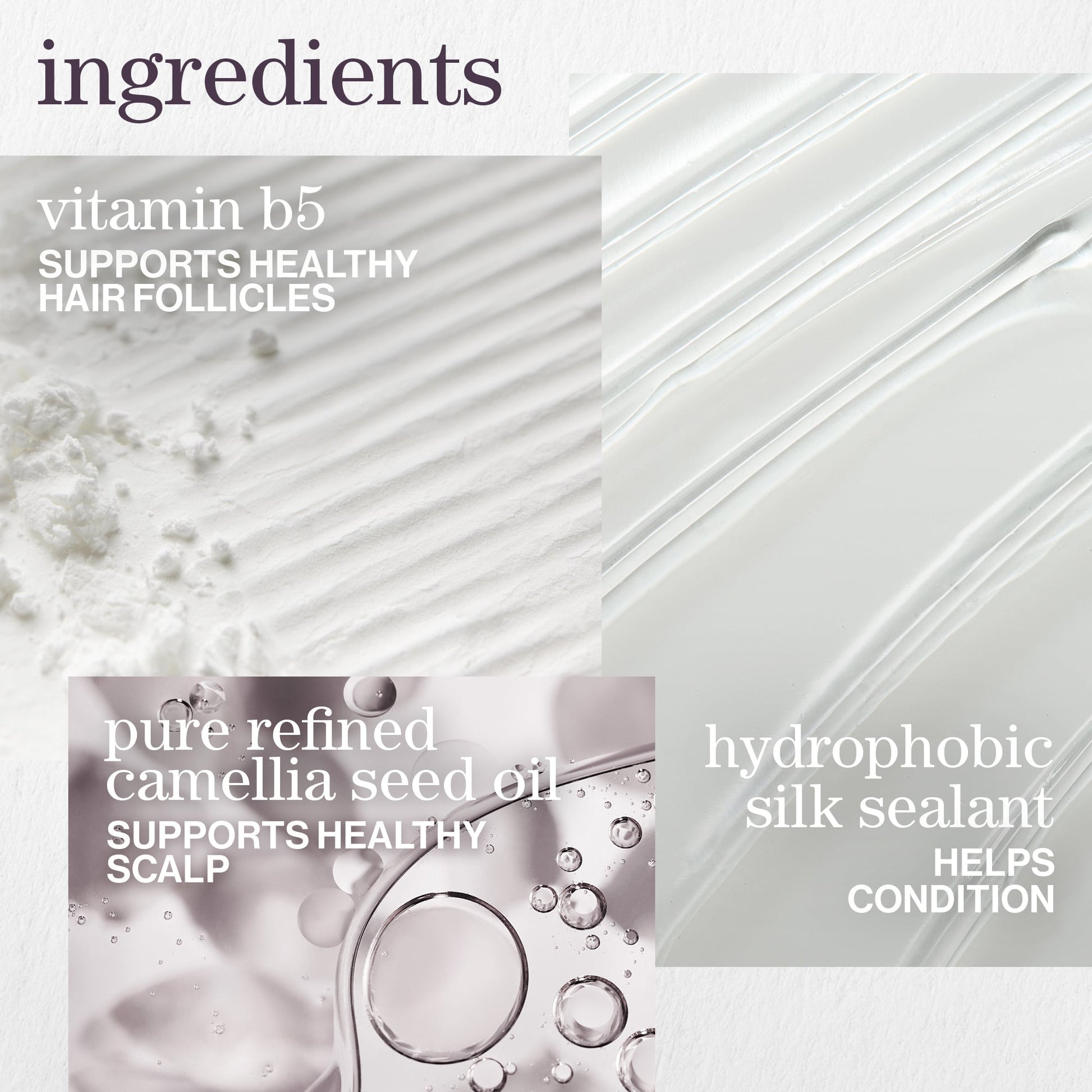 Pureology Hydrate Glow Catcher Oil – key ingredients