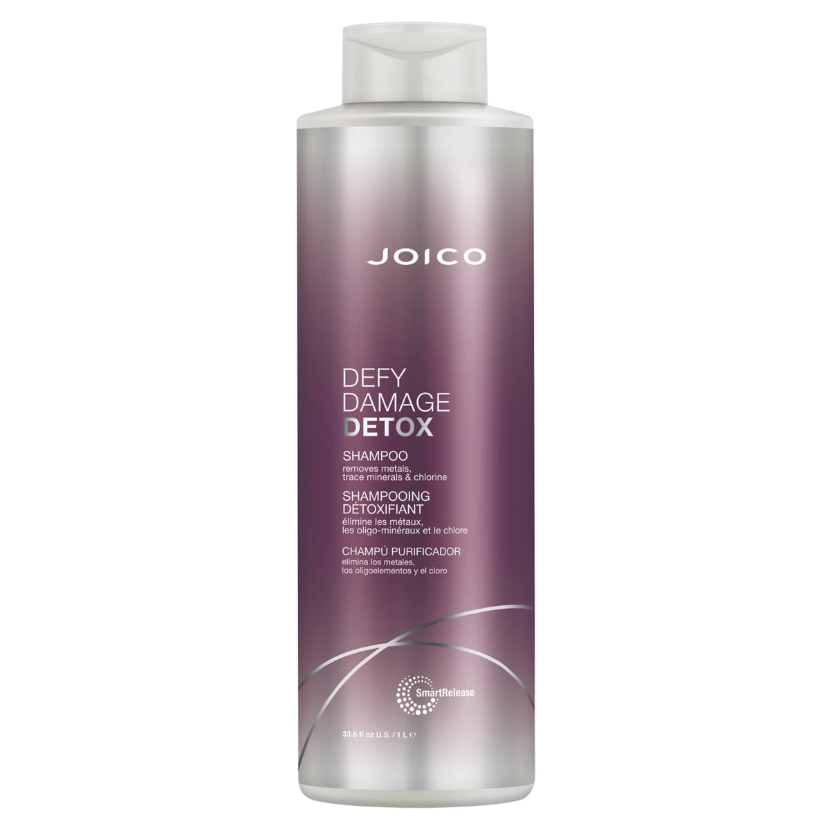 Joico Defy Damage Detox Shampoo — 1 L bottle, front label, plain white background