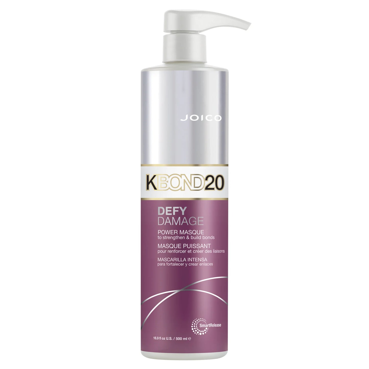 Joico Defy Damage KBOND20 Power Masque — 500 ml pump bottle, front label, plain white background