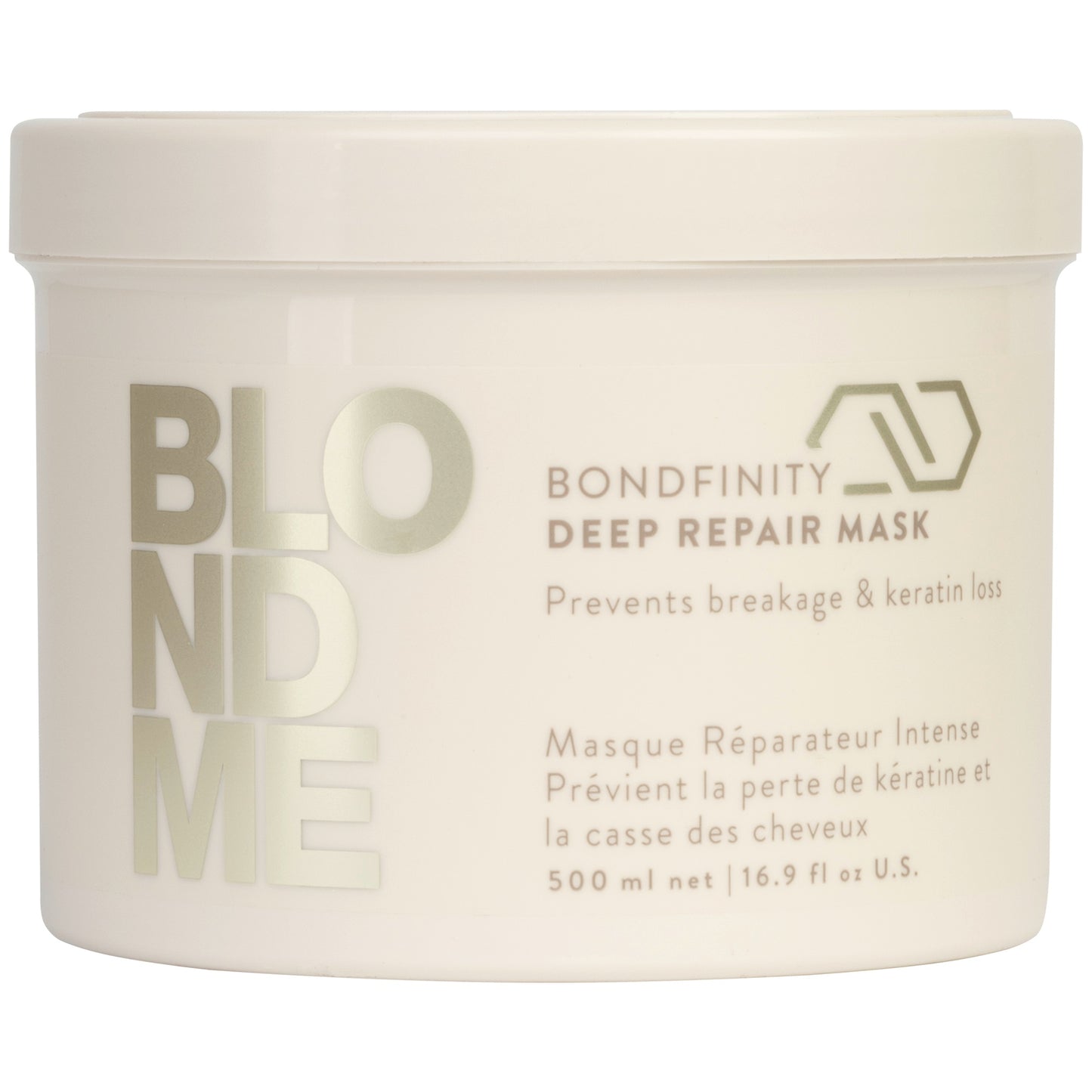 BLONDME Bondfinity Deep Repair Mask — 500 ml jar with label detail, official eShop packshot