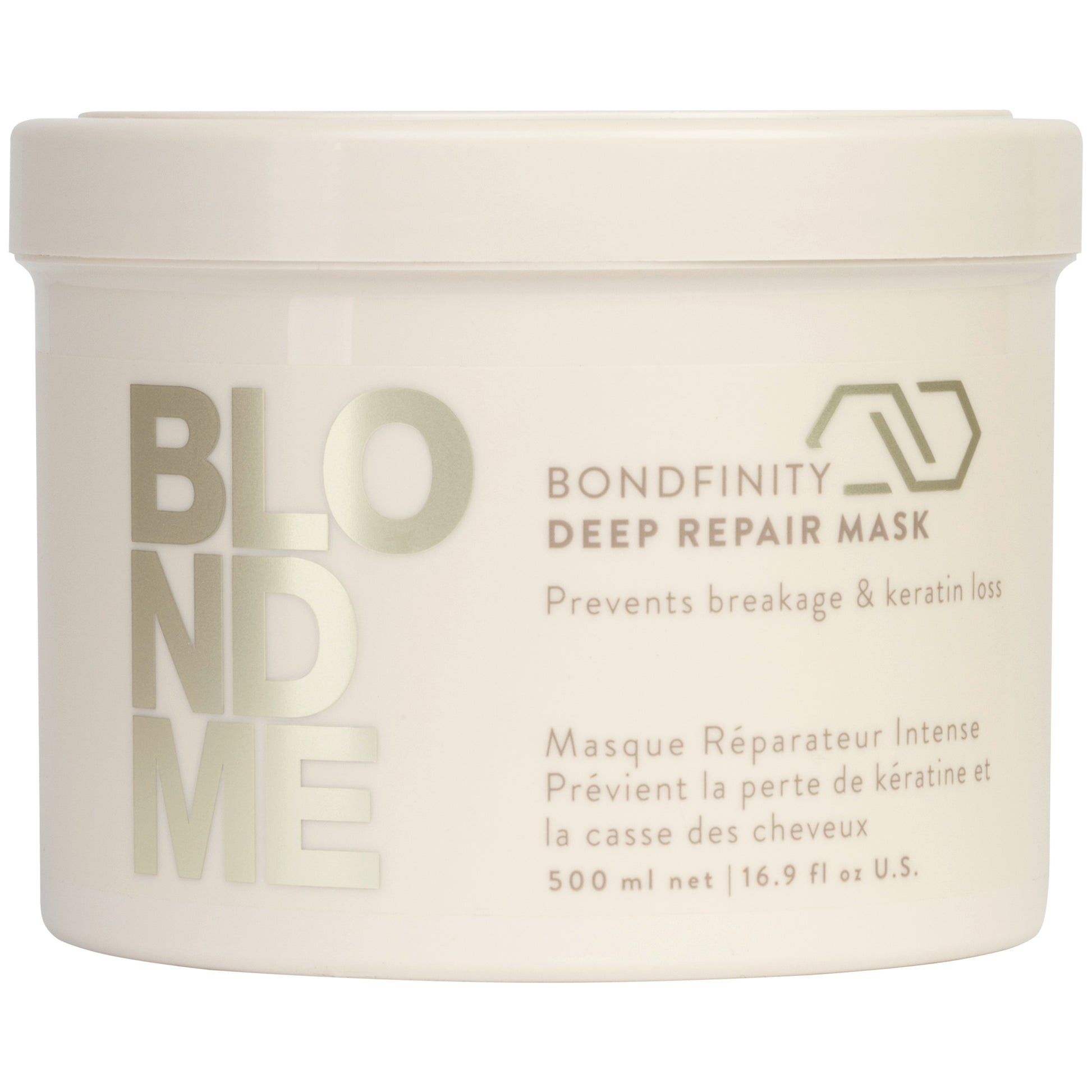 BLONDME Bondfinity Deep Repair Mask — 500 ml jar with label detail, official eShop packshot