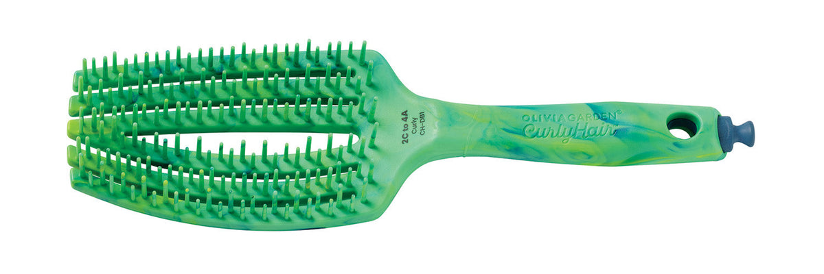 Olivia Garden CurlyHair Splash Dual-Bristle Brush — product on a plain white background
