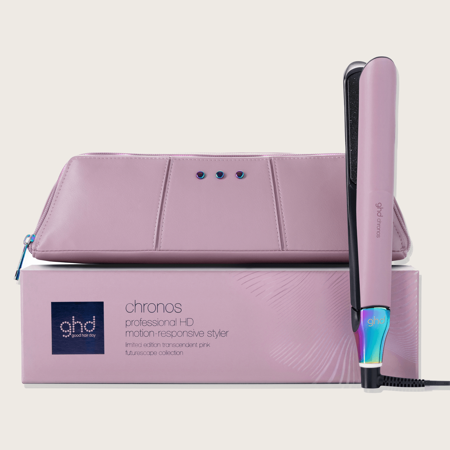 Lisseur Chronos Rose + Étui Édition Limitée