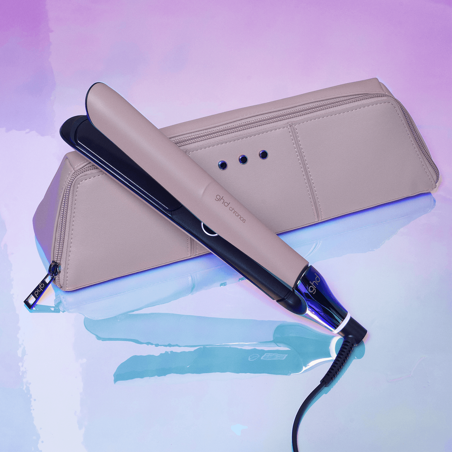 Lisseur Chronos Rose + Étui Édition Limitée