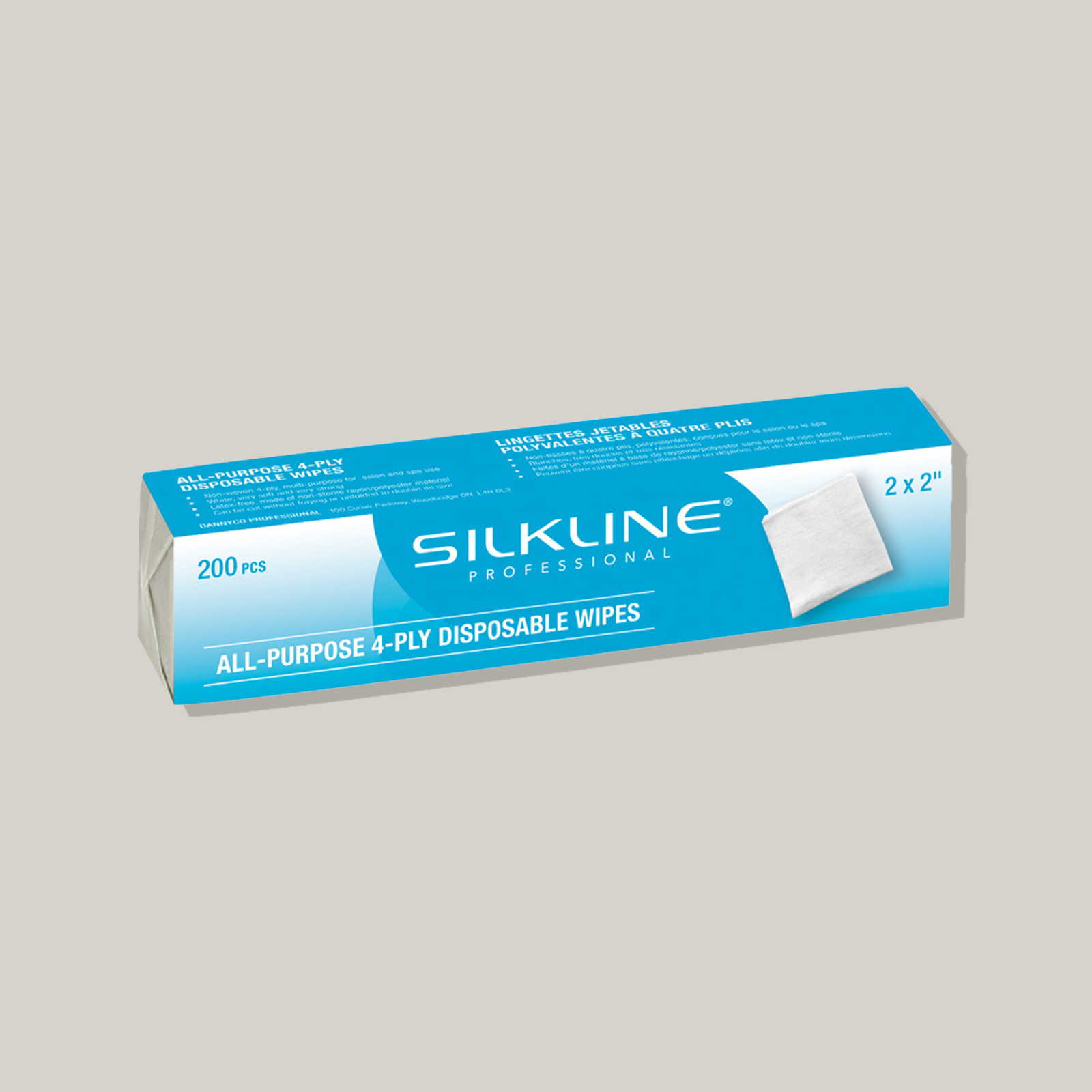 (200/pqt) Lingettes polyvalentesjetables 2" x 2" 52508