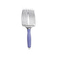 Olivia Garden Fingerbrush ionic detangling brush, large, curved and vented with a purple handle
