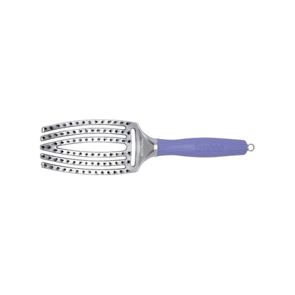 Olivia Garden Fingerbrush Combo detangling brush, medium, curved and vented with two bristle types