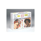 Olivia Garden Jet Set Rollers — legacy white retail carton photographed on a grey background, reading JET SET EZ Grip Self-Gripping Curlers, For Short to Medium Hair and Professional Value Kit 48 Pieces, with photographs of two models wearing set rollers and a size chart of coloured curlers