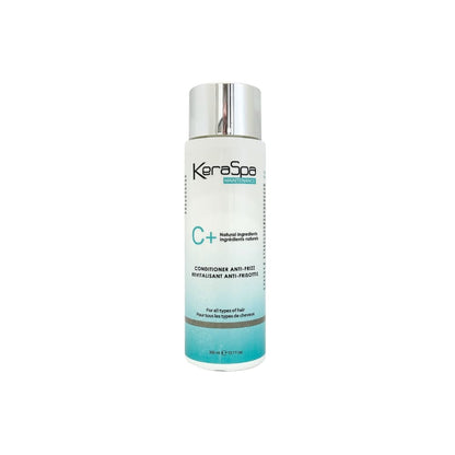 Keraspa C+ Anti-Frizz Conditioner — 300 ml bottle, front label, distributor photograph on white
