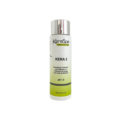 Keraspa Intense Kera 2 Smoothing Treatment — 300 ml bottle, front label, distributor photograph on white