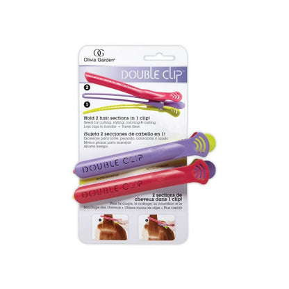 Olivia Garden Cutting pliers 4/pack — Default: sectioning clips as supplied, plain white background