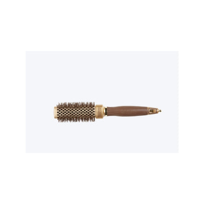 Olivia Garden Square Shaper brush — 30MM: NanoThermic square shaper brush, side view, plain white background