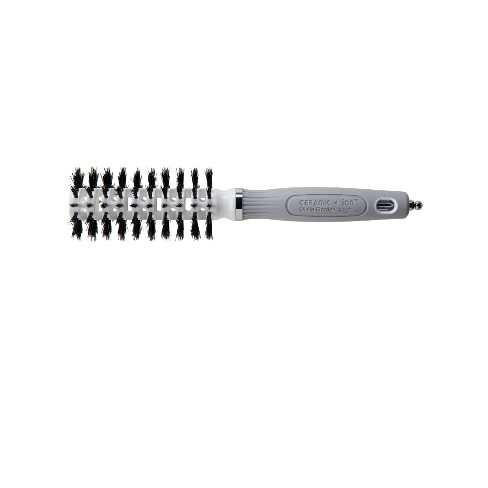 Olivia Garden Ceramic + ion Turbo Vent 22 mm open-barrel round brush, on a plain white background