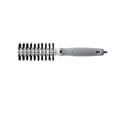 Olivia Garden Ceramic + ion Turbo Vent 22 mm open-barrel round brush, on a plain white background