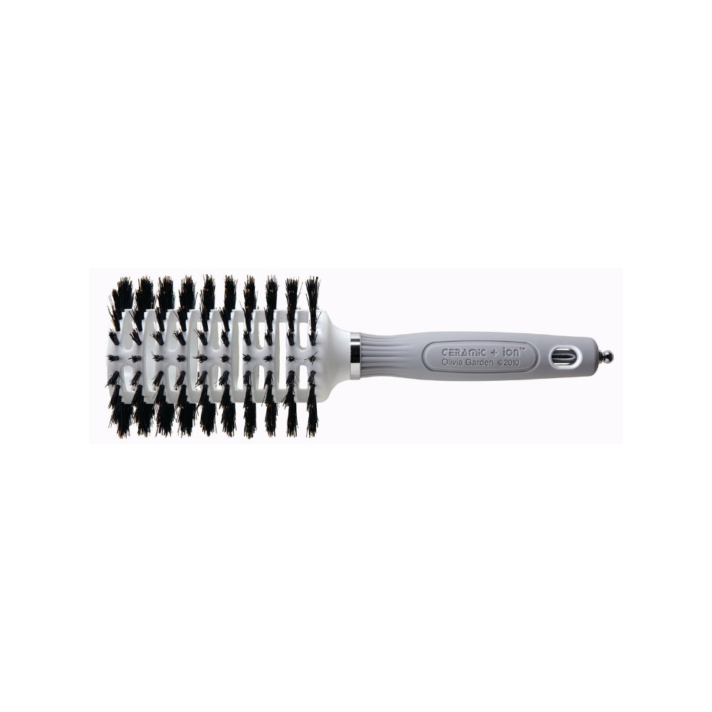 Olivia Garden Ceramic + ion Turbo Vent 45 mm open-barrel round brush, on a plain white background