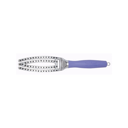 Olivia Garden Fingerbrush Combo detangling brush, small, curved and vented with two bristle types