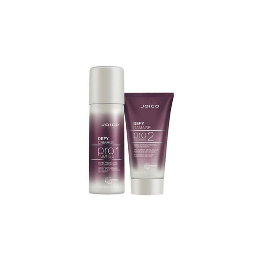 Joico Defy Damage ProSeries Pro Kit — salon pro kit carton with the ProSeries 1 spray and ProSeries 2 treatment, plain white background