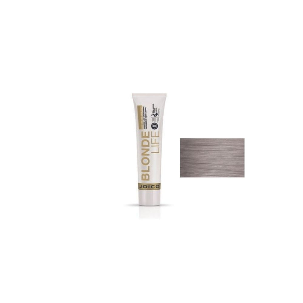 Joico Blonde Life Quick Tone Liqui-Creme Toner 74 ml — shade QTA / Silver, 74 ml/60 ml tube with its colour swatch, plain white background