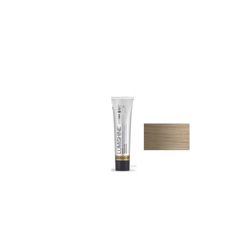 Joico YouthLock Permanent Creme Color — shade 10NN / Natural Natural Lightest Blonde, 74 ml/60 ml tube with its colour swatch, plain white background